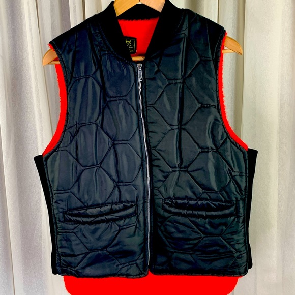 Stratford mfg inc - Black Quilted Moto Vest w/Liner  - Mens Size Large - Picture 1 of 4